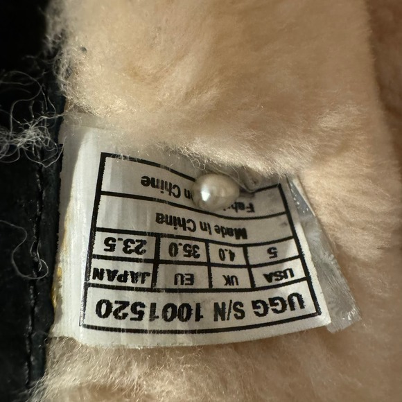 Ugg Black Suede Boots With Buckles and Zipper Closure  S5 - Picture 4 of 10